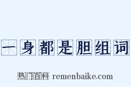 一身都是胆组词是什么意思的图片